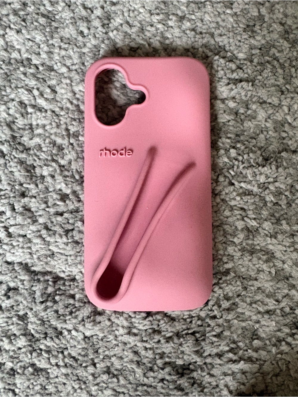 RHODE Pink Silicone Phone Case